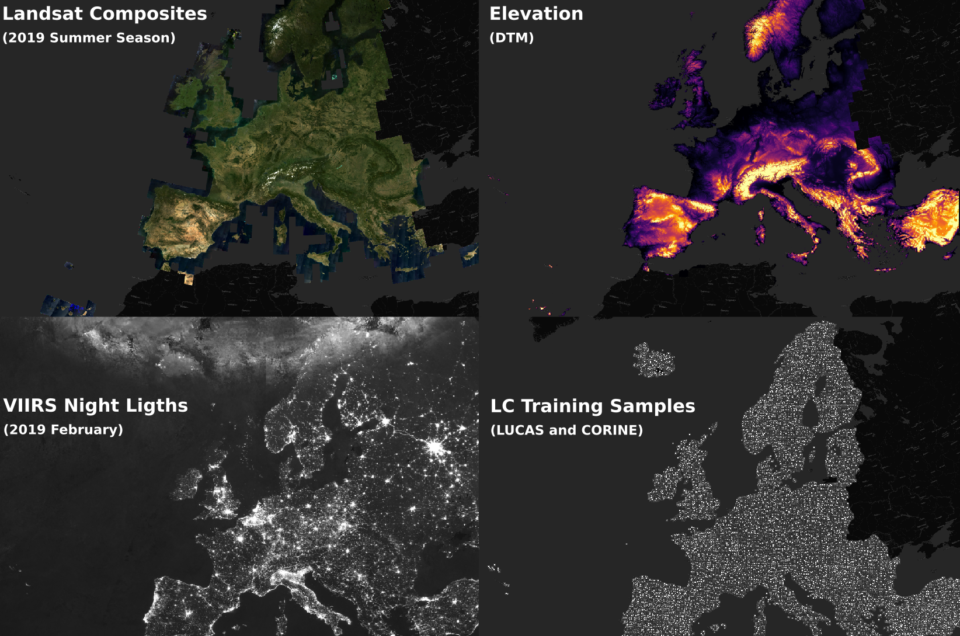 A benchmark dataset for mapping land-cover in Europe